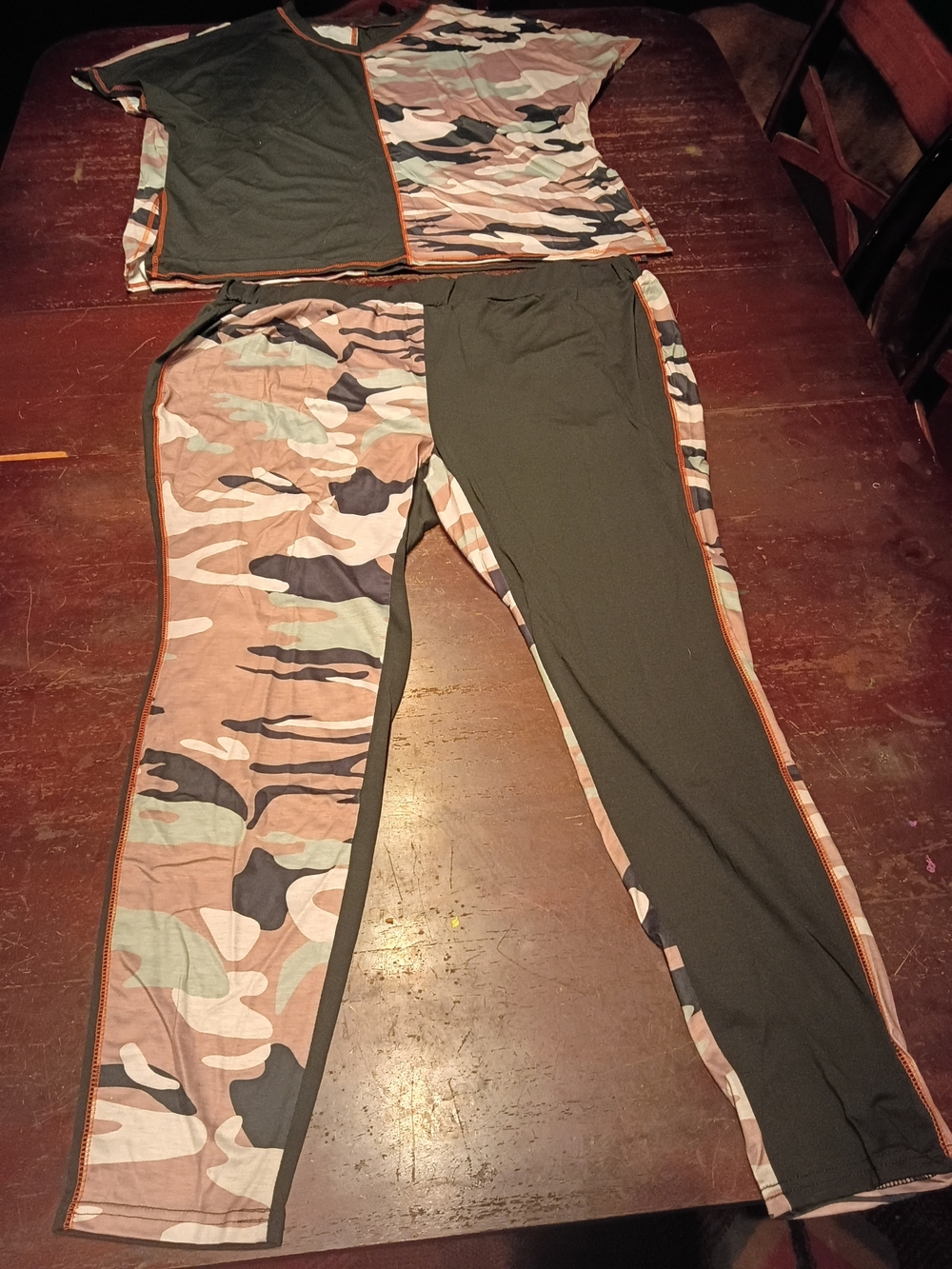 Camo & Olive Two-Tone PJ Set